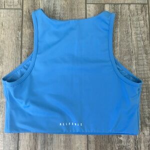 Allfenix Bra Womens Size Large Blue Sports Workout Training Active Gym Run Lift